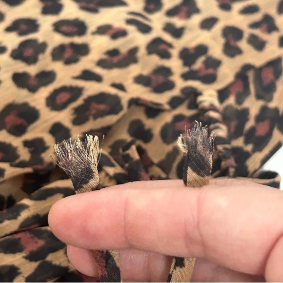 Jonathan Simkhai Leopard Print Surplice V-Neck Jumpsuit - Picture 9 of 13